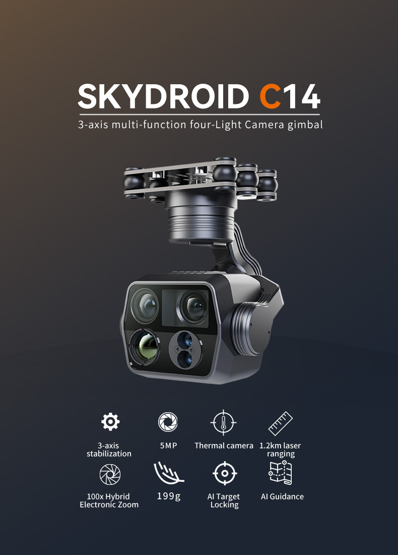 Skydriod C14 3-axis multi-function four-Light Camera gimbal 4 6e3af92dd872cbeaf0f3959e865b0433